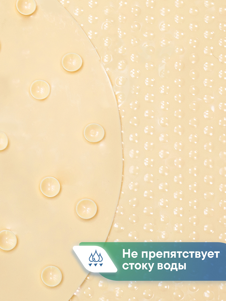 Коврик для ванной VILINA песок 0.38 x 0.68 см 1 шт. - фото 3