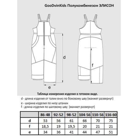 Полукомбинезон GooDvinKids