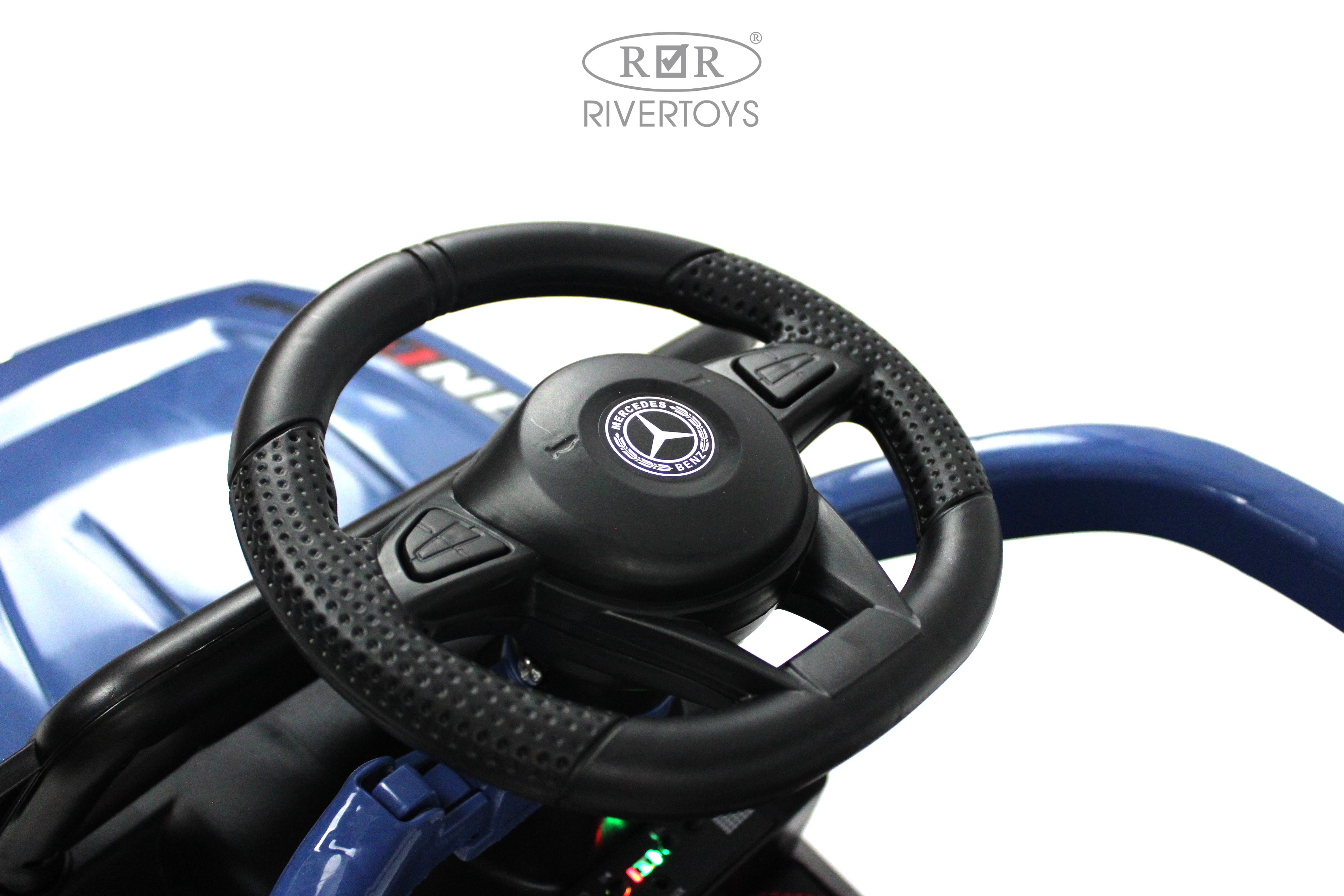 Электромобиль RIVERTOYS G005GG-BLUE С пультом ДУ - фото 8