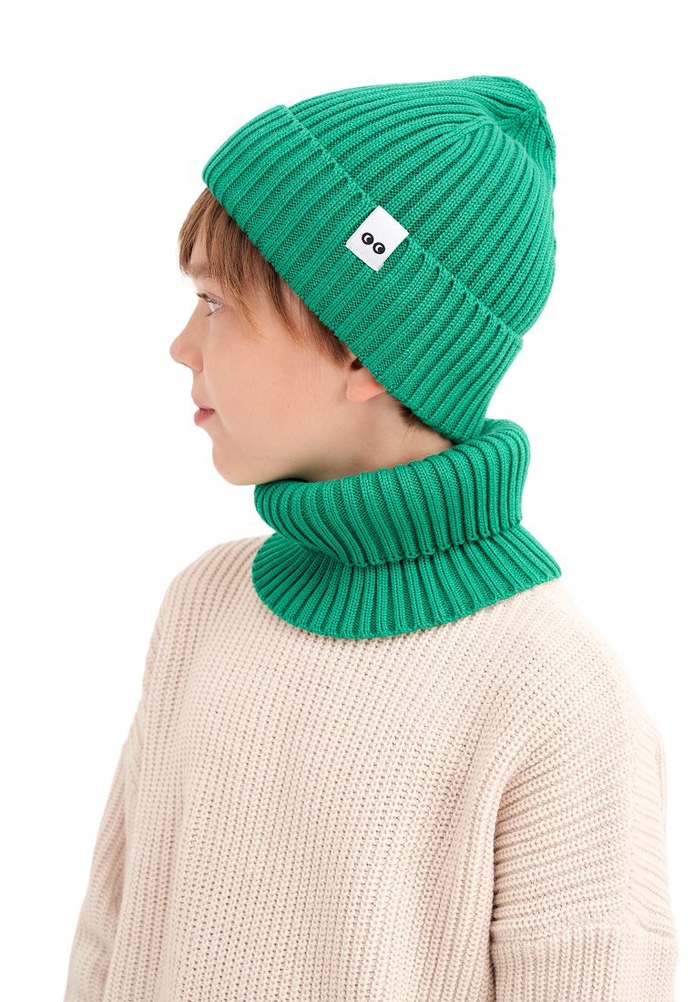 Шапка и снуд wookee Шапка_СнудТемнозеленый - фото 6
