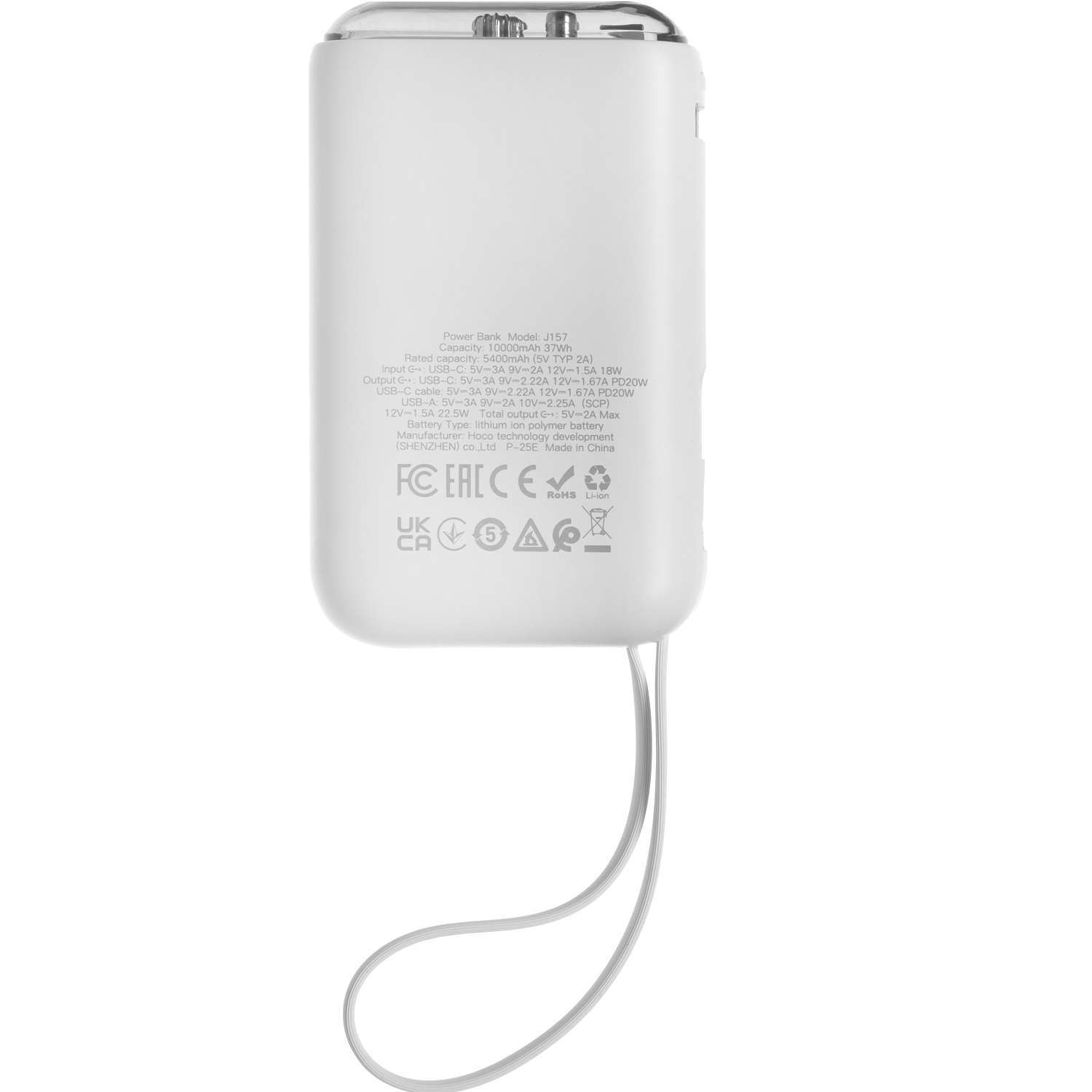 Мобильный аккумулятор hoco 10000mAh в ассортименте - фото 2