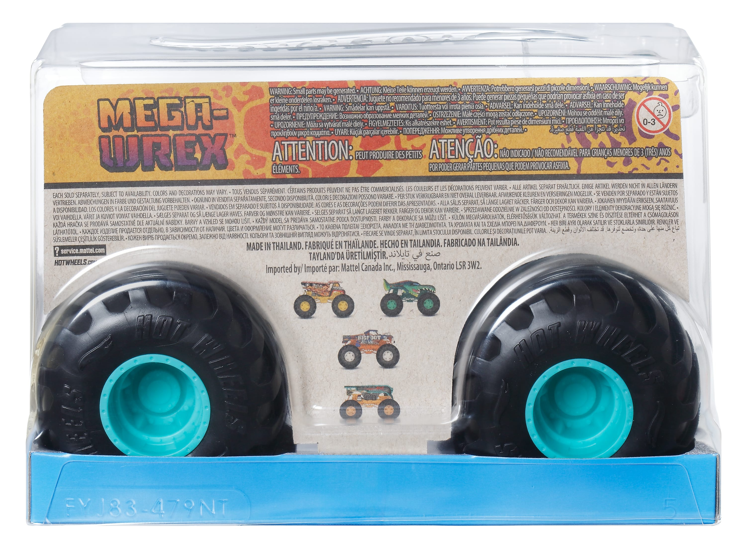 Монстр-трак Hot Wheels Monster Trucks 1:24 FYJ83/JDR03 - фото 2