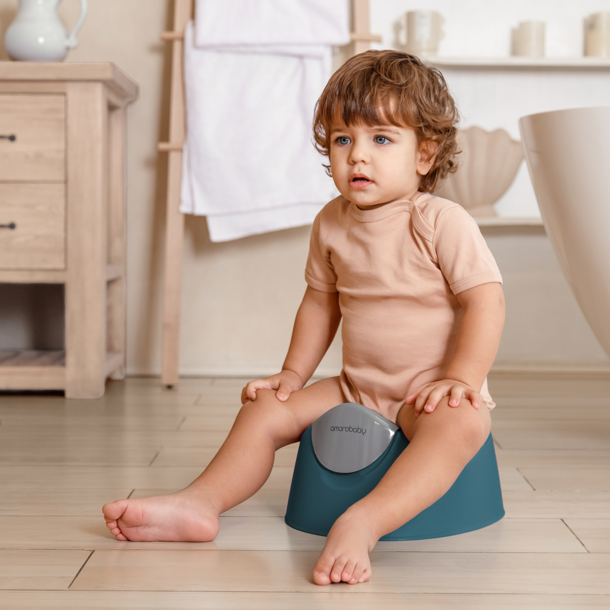 Горшок детский Amarobaby Bonny бирюзовый - фото 6