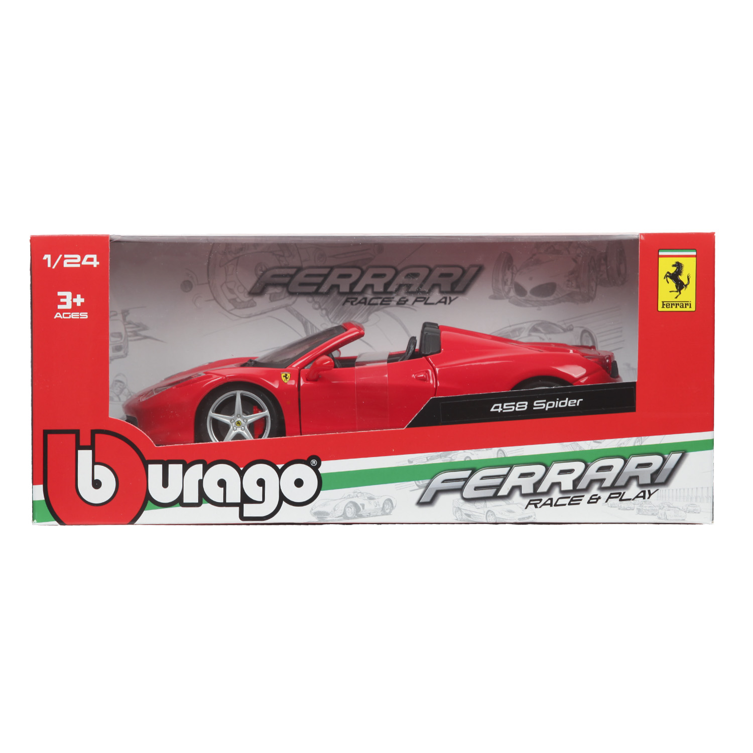 Автомобиль BBurago Ferrari 1:24 18-26017 - фото 2