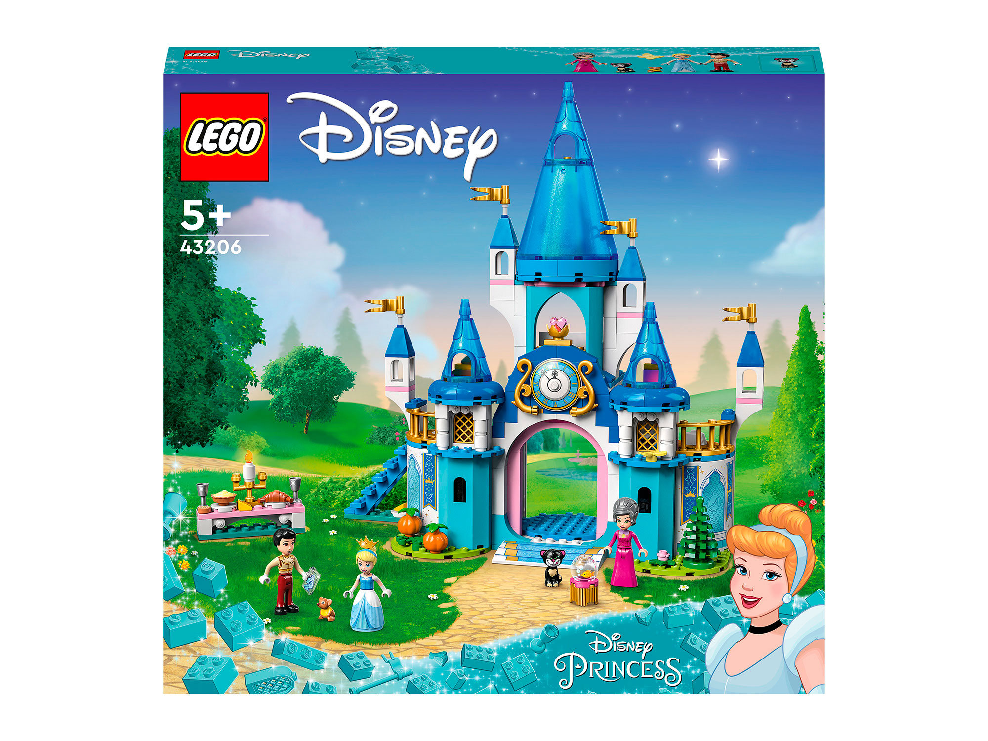 Конструктор LEGO Disney Princess Замок Золушки и Принца блочный - фото 1