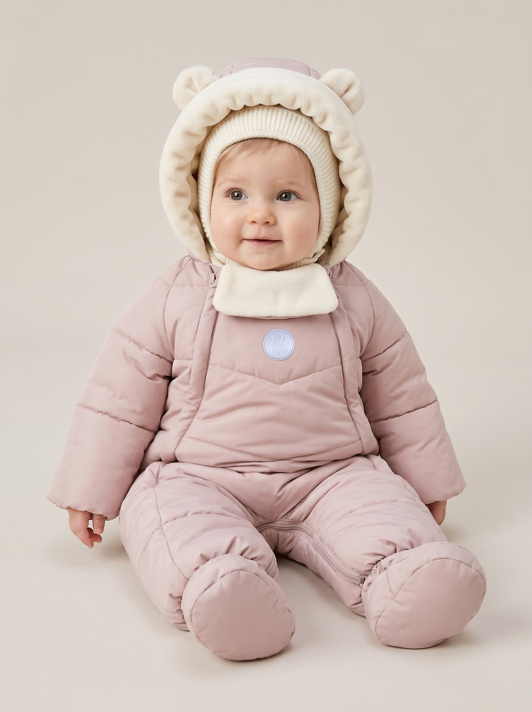 Комбинезон NIKASTYLE 8з0126 пудра - фото 5
