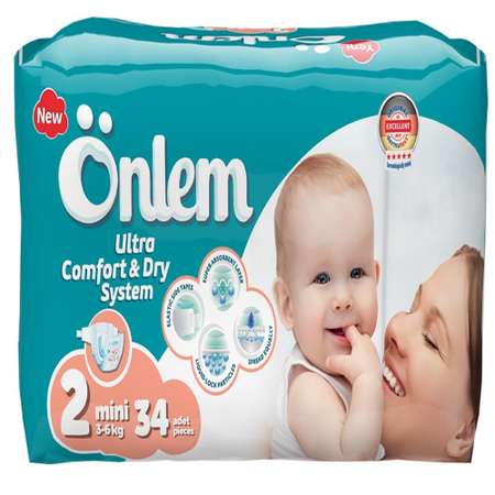 Подгузники Onlem Ultra Comfort S 34 шт.
