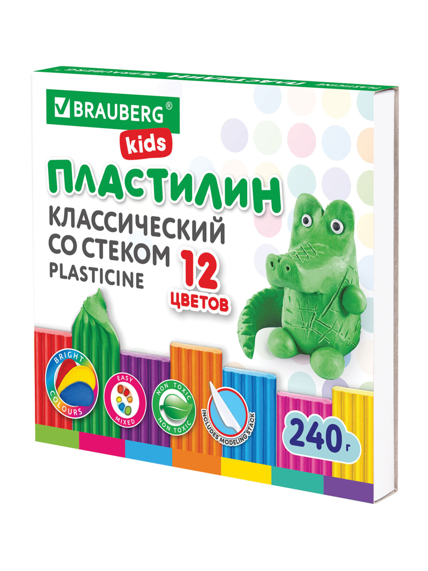 Пластилин Brauberg 12 цв. - фото 9