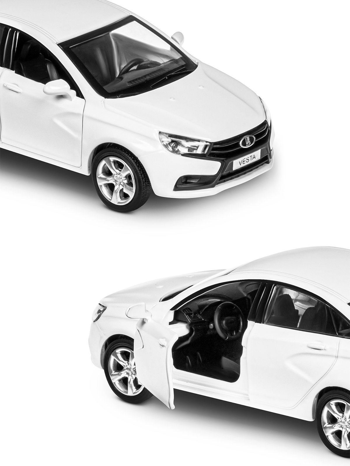 Автомобиль АВТОпанорама LADA Vesta 1:43 JB1251623 - фото 11