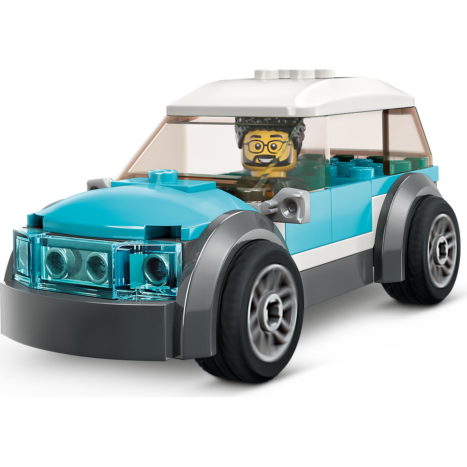 Конструктор LEGO City Family House and Electric Car блочный - фото 8