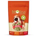 Лакомство для собак Molina мелких пород куриные полоски со шпинатом 50г