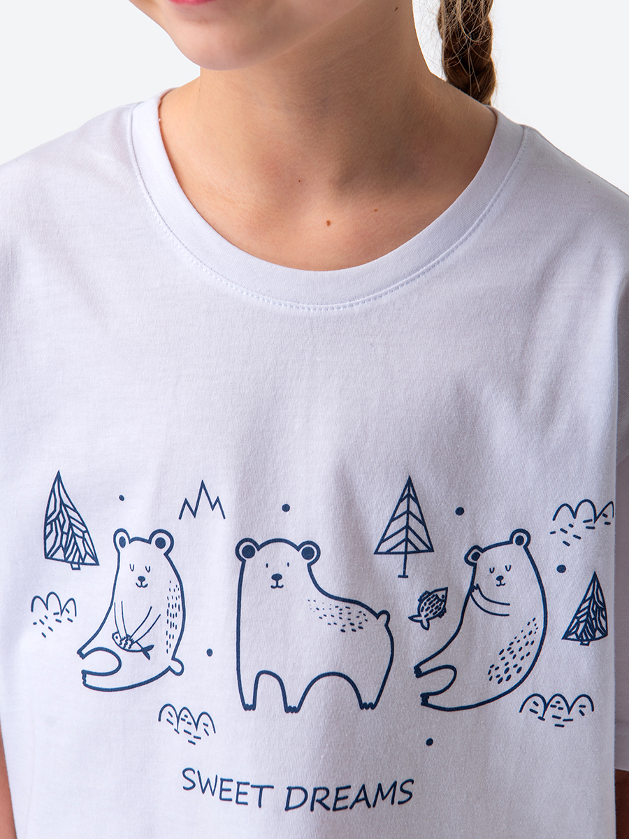 Пижама HappyFox HF5900DSPбелый.медведи.елки.на.чернильном - фото 3