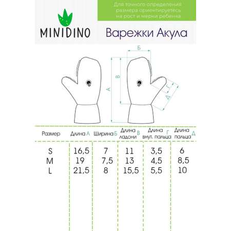 Варежки MINIDINO