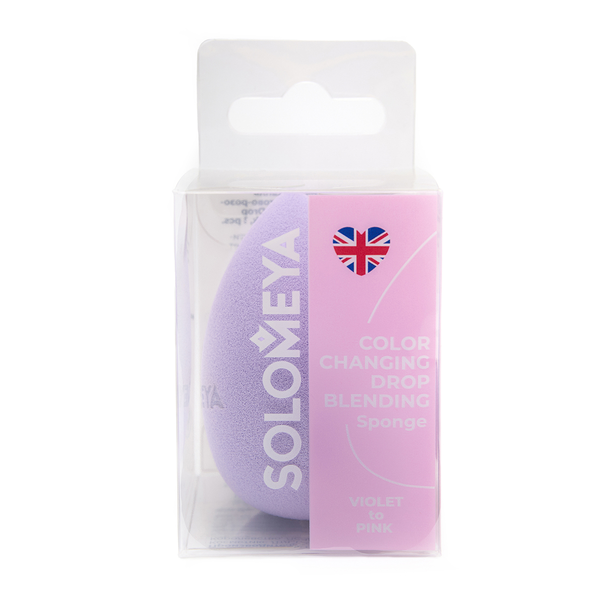 Меняющий цвет SOLOMEYA Спонж для макияжа "Капля" - фото 1