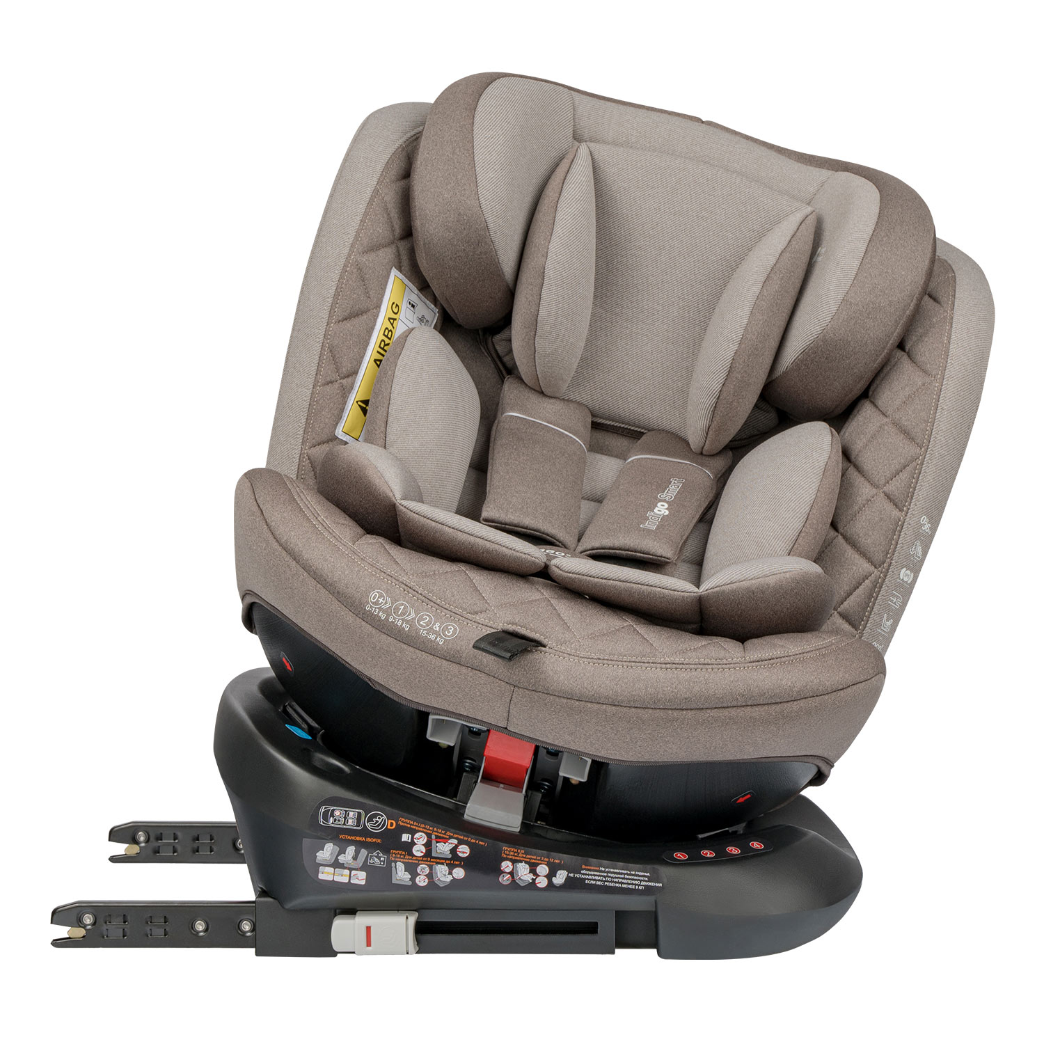 Автокресло Indigo SMART Isofix 0+/1/2/3 (0-36 кг) - фото 5