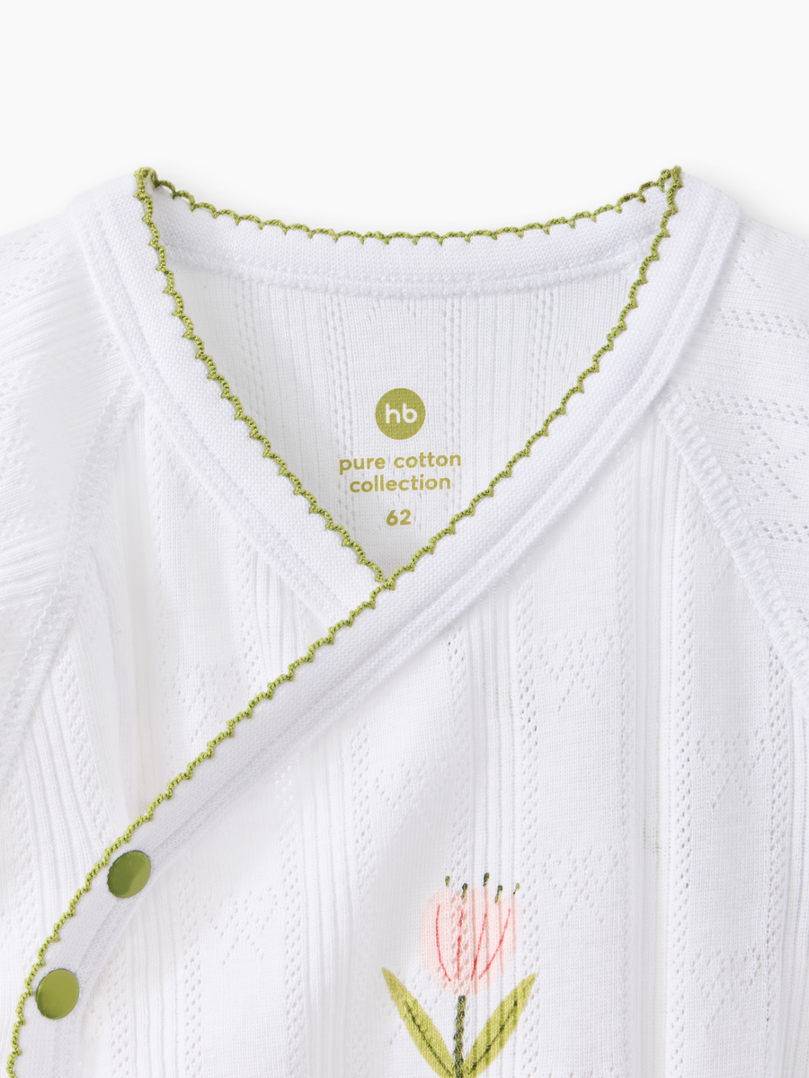 Боди 2 шт Happy Baby 90154-0_white-pink - фото 10