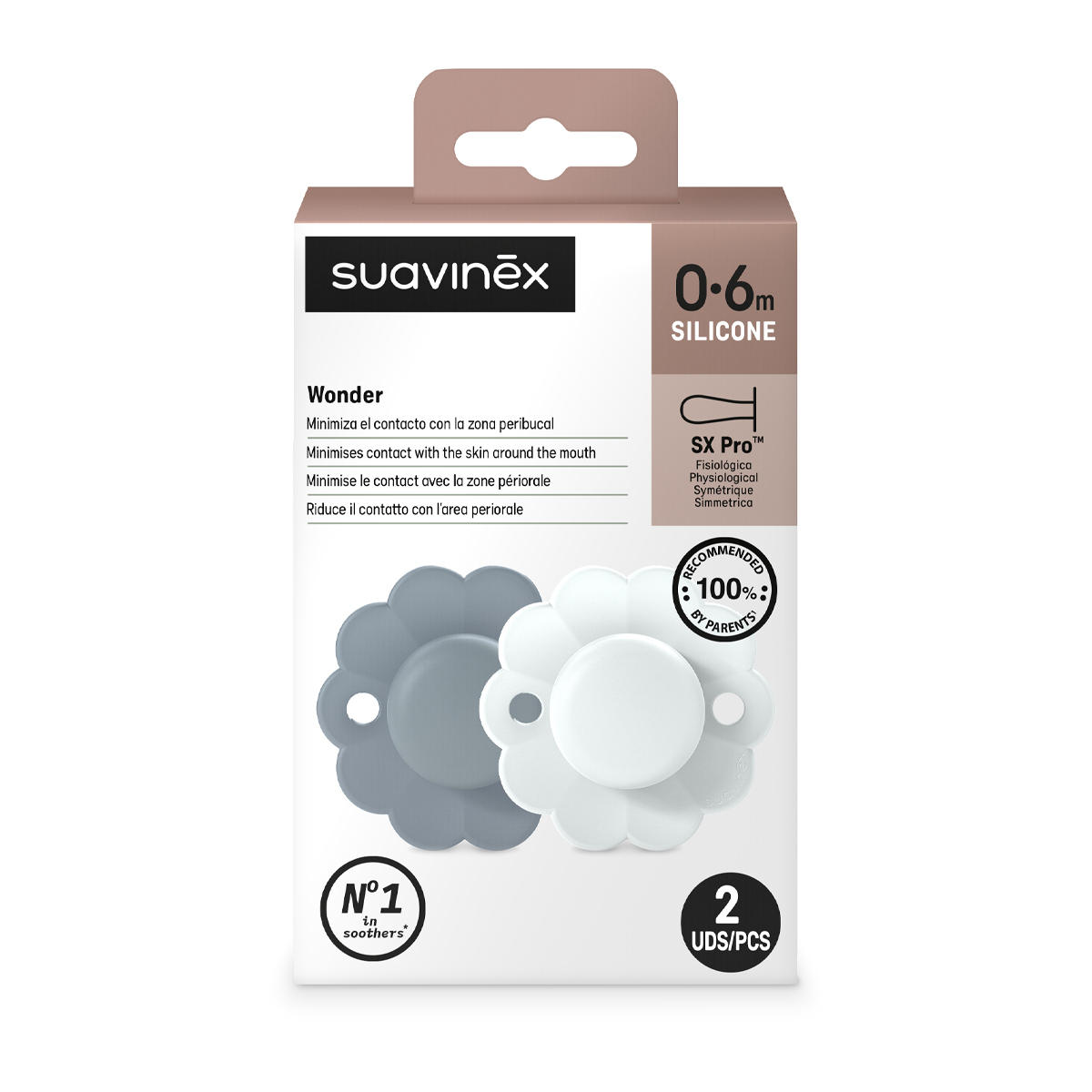 Пустышка Suavinex силикон ортодонтическая от 0 мес. 2 шт. - фото 4