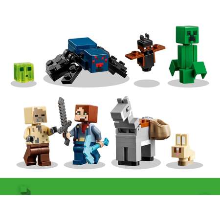 Конструктор LEGO Minecraft Шахта Бесплодных земель блочный