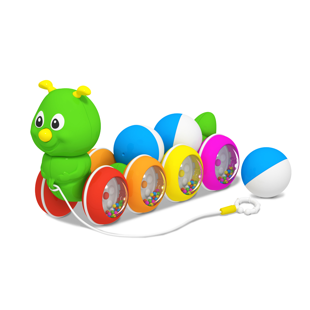 Игрушка STELLAR каталка Гусеница с шариками - фото 3