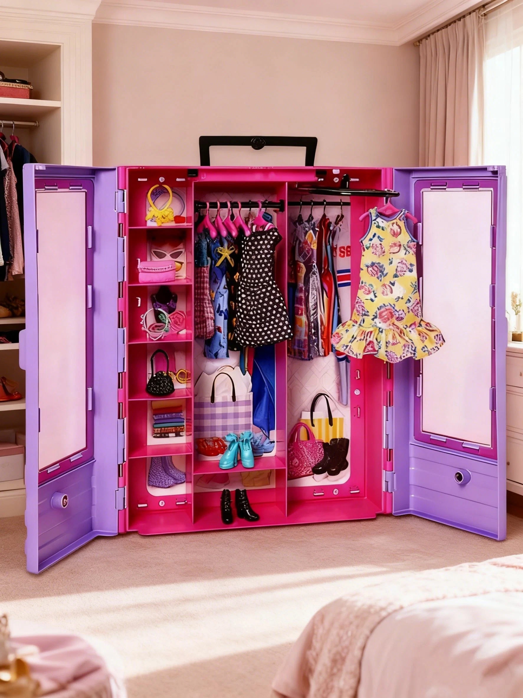 Кукла модельная Barbie Гардероб с аксессуарами высота 28 см HJL66 - фото 4
