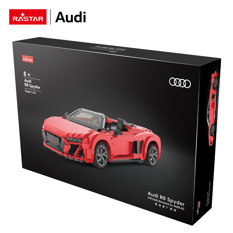 Конструктор Rastar Audi R8 Spyder блочный - фото 10