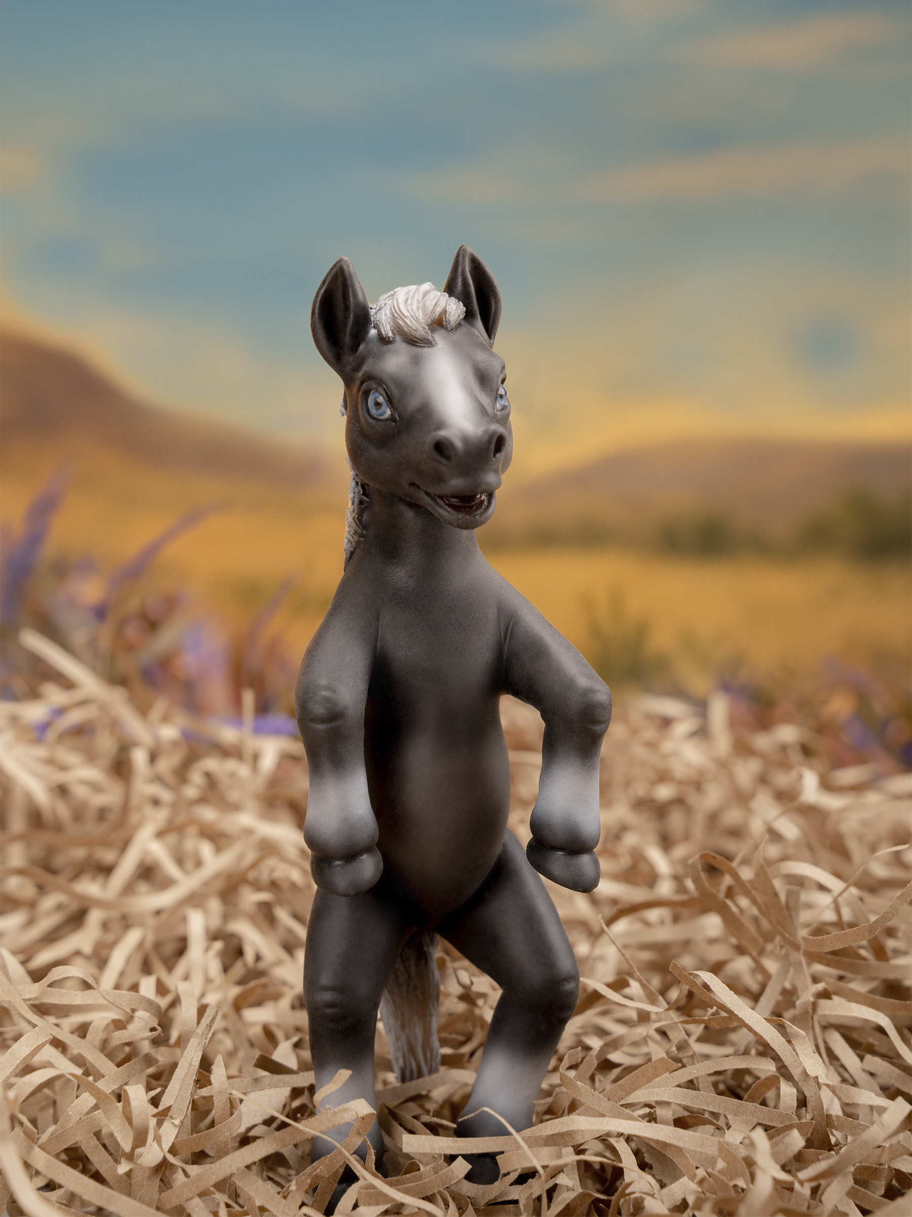 Кукла мини Magic Manufactory Magic History Лошадь черный высота 16 см 4631136002277 - фото 1