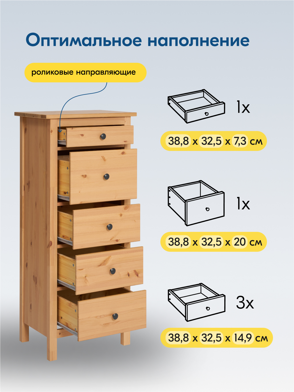 Комод IKEA КЫМОР - фото 7