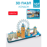 Пазл 3D CubicFun Лондон CityLine 107 деталей
