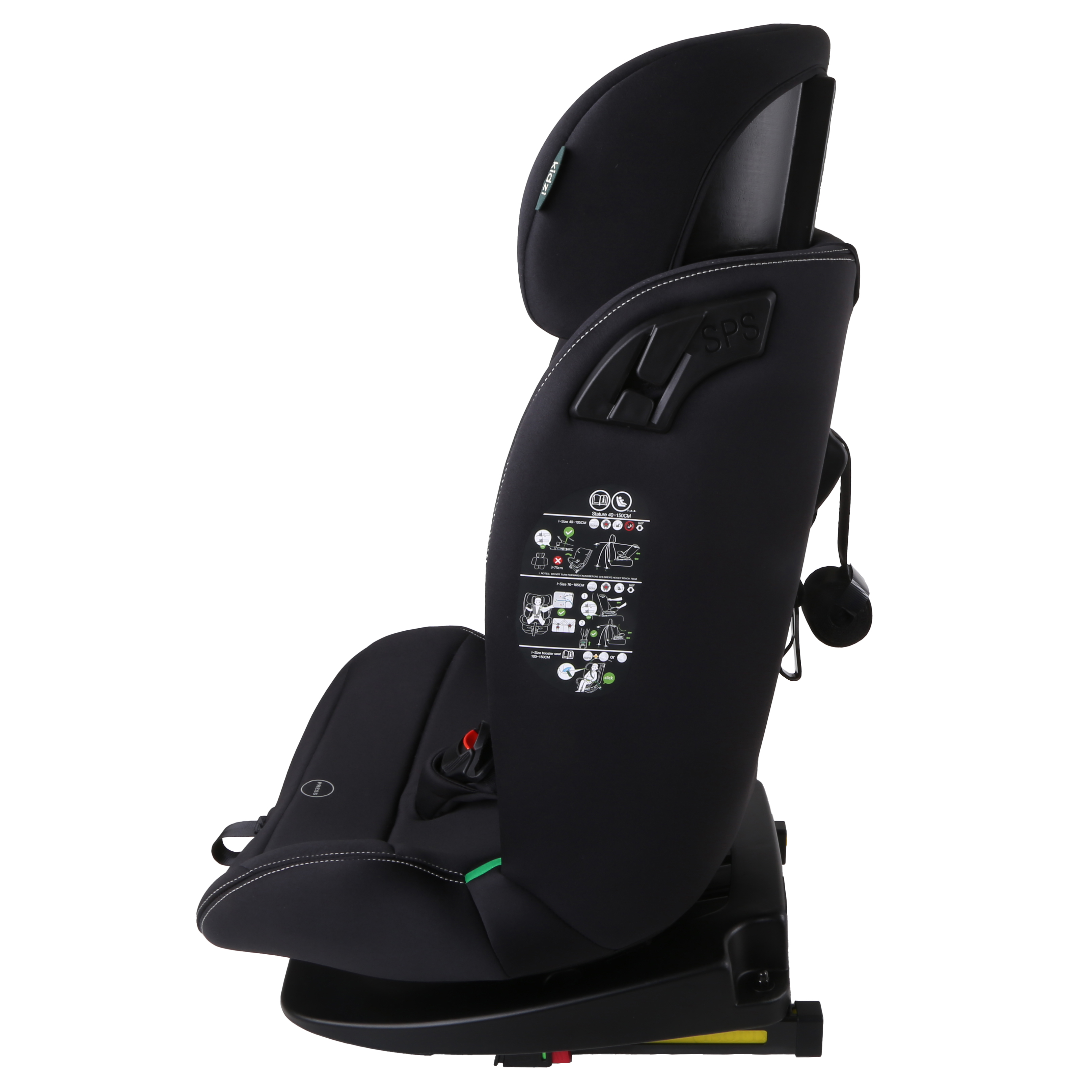 Автокресло Kidzi SPIN 360 i-SIZE Isofix 0+/1/2/3 (0-36 кг) серый - фото 5