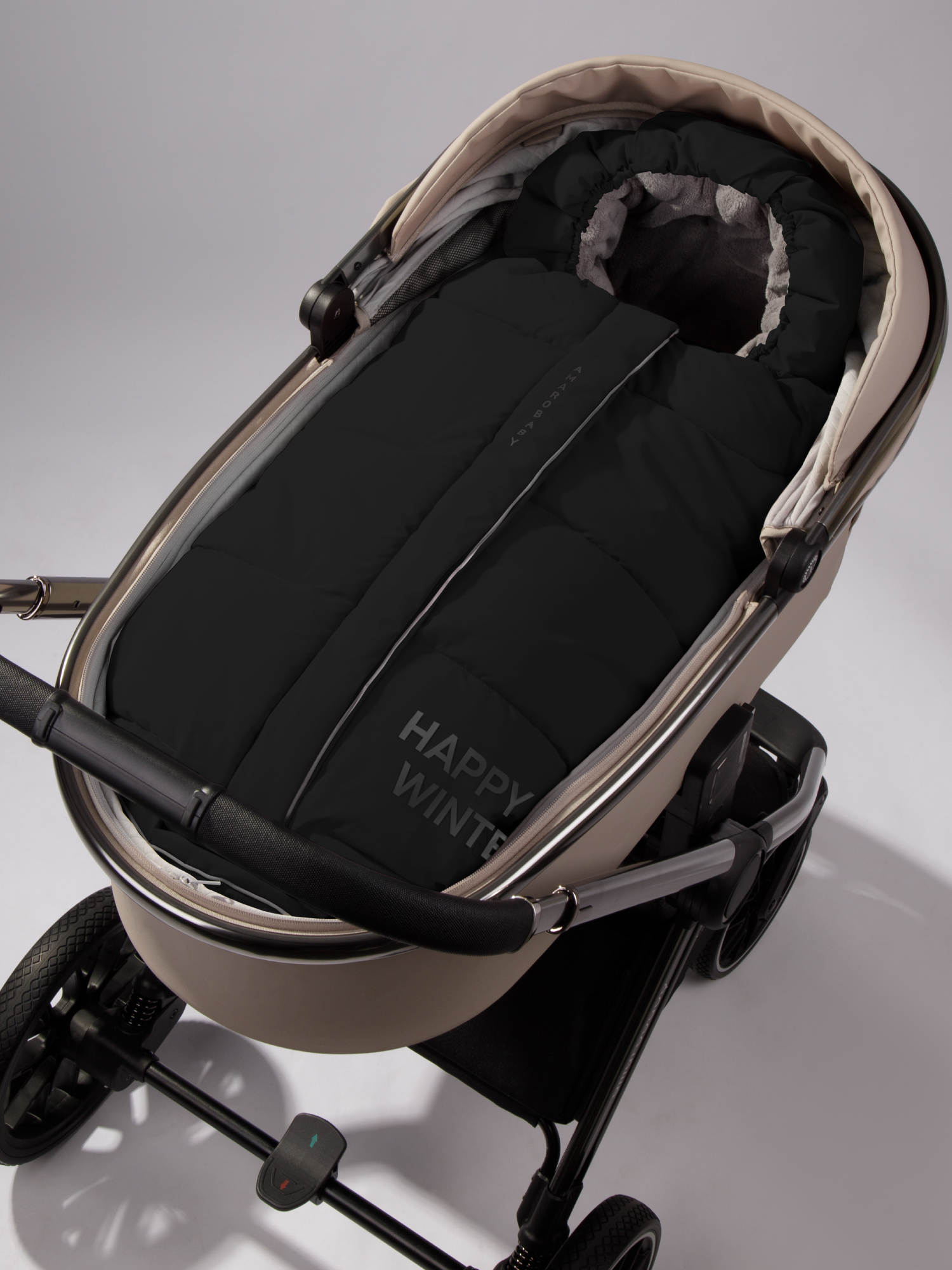 Конверт в коляску Amarobaby POLAR черный - фото 3