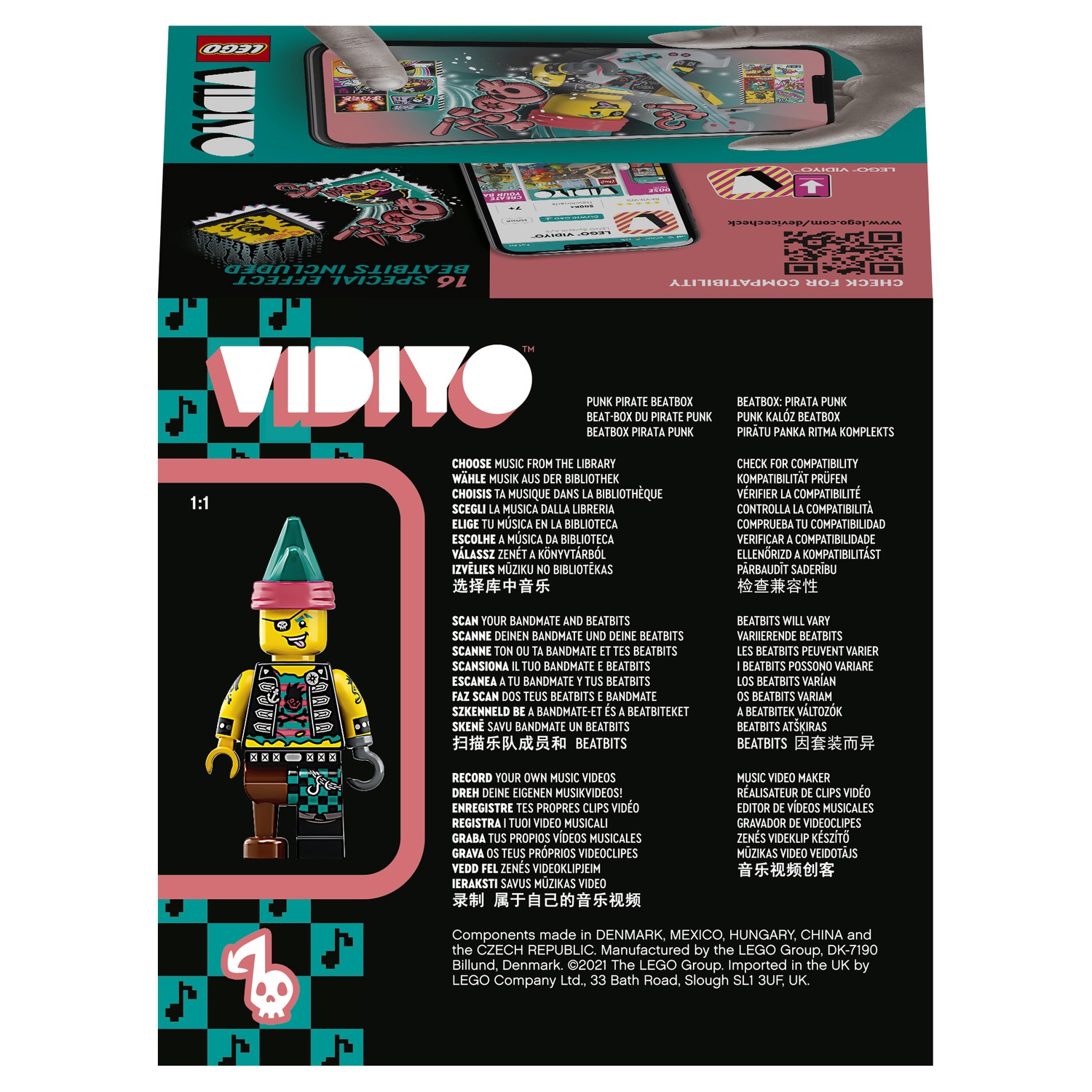 Конструктор LEGO VIDIYO Битбокс Пирата Панка 73 дет. - фото 3
