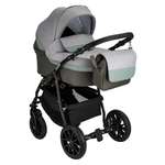 Коляска 3в1 alis Alvaro F 10 серый-шалфей