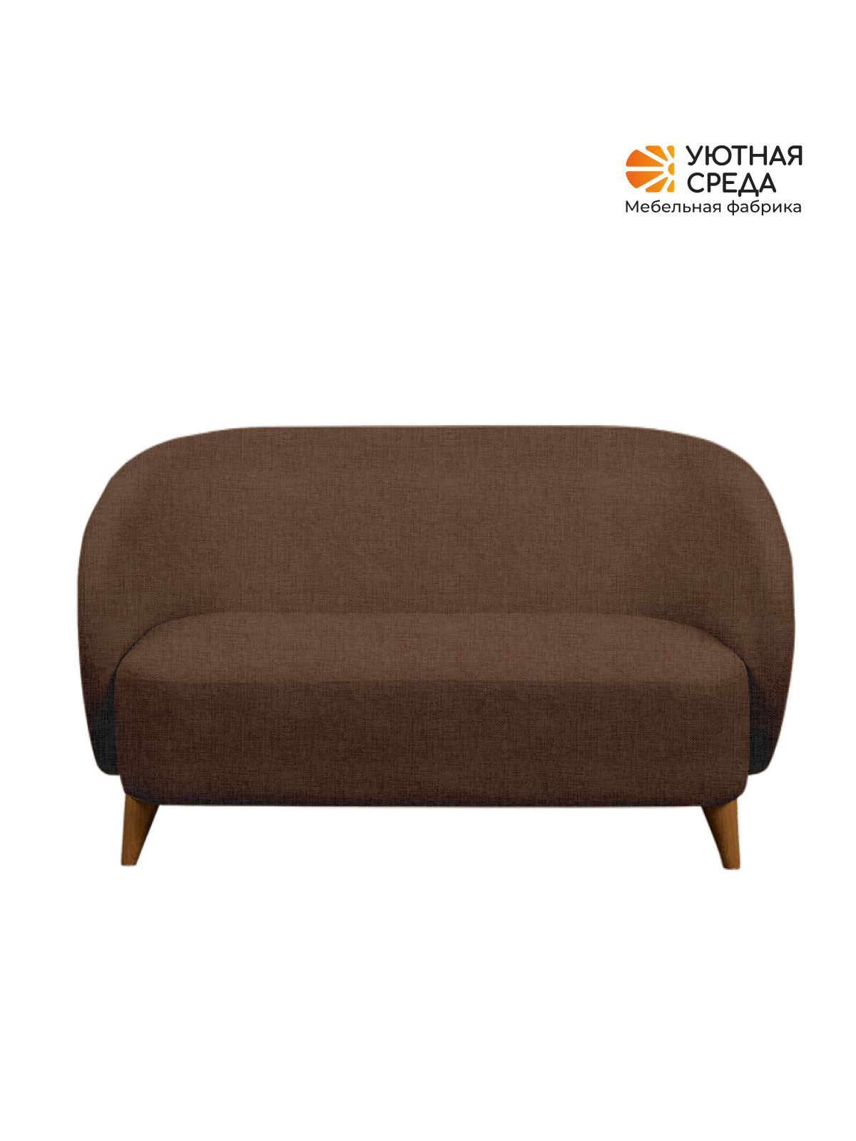 Диван Уютная среда коричневая рогожка коричневый - фото 14