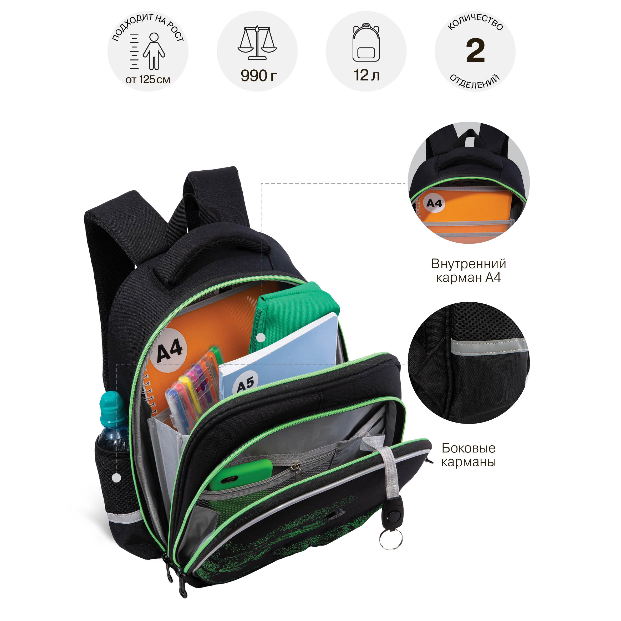 Ранец Grizzly Тирекс - фото 10