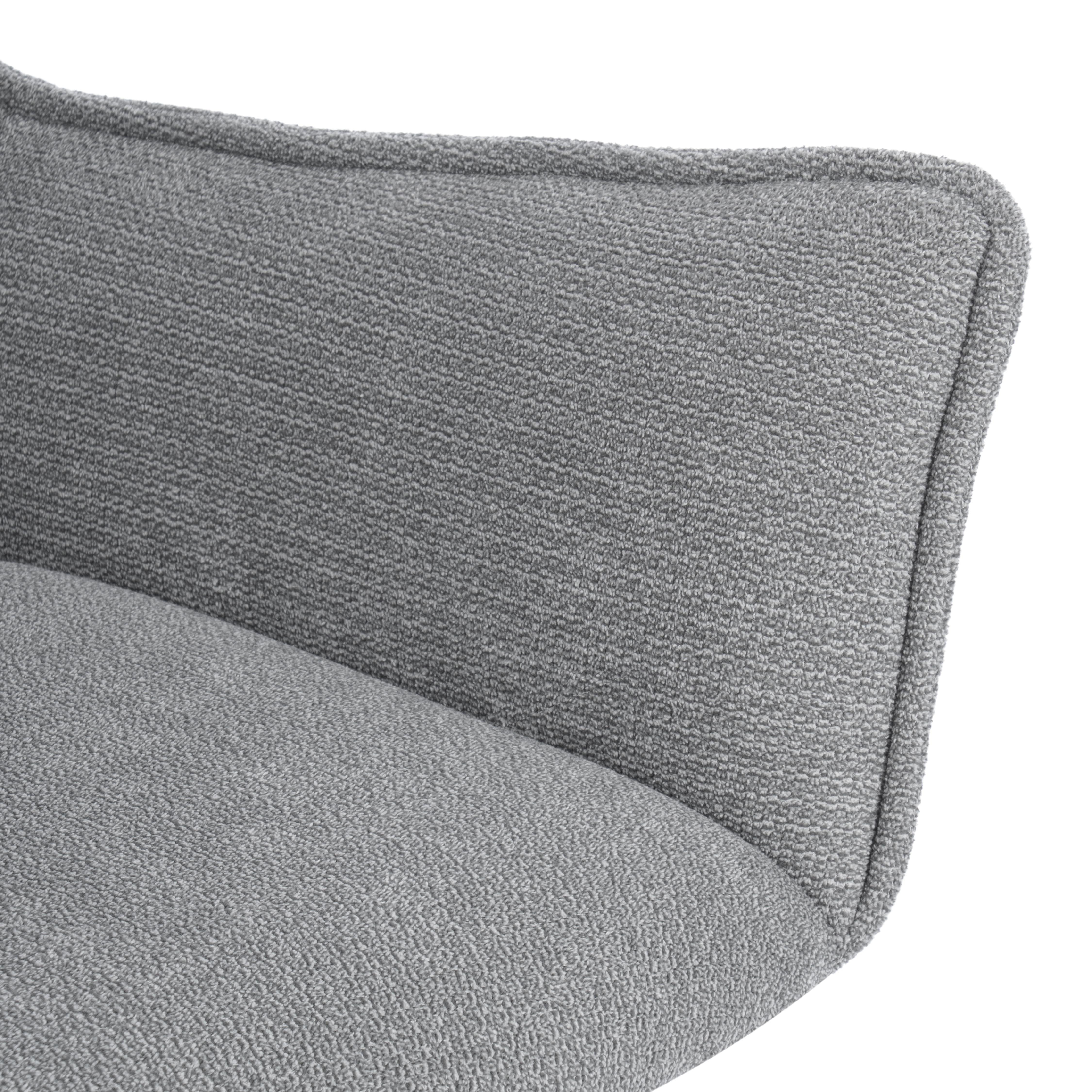 Компьютерное кресло TETCHAIR велюр/букле, светло-серый - фото 12