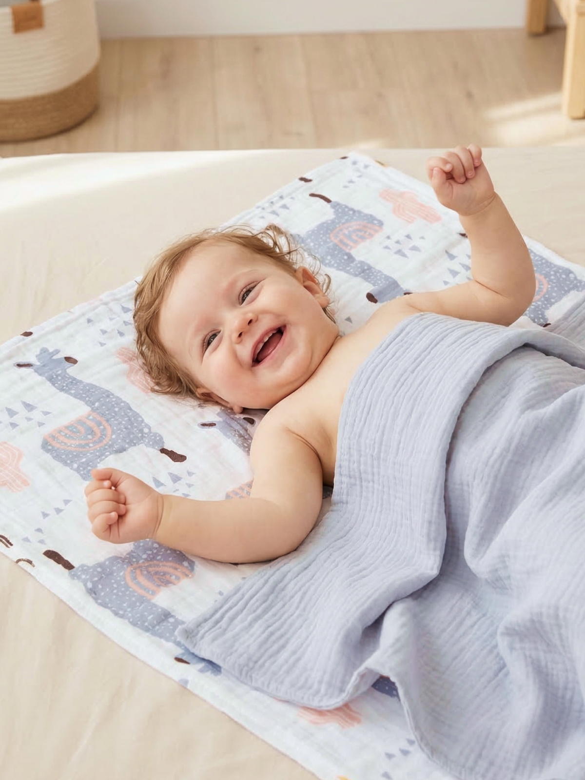 Пелёнка Loo-Loo пеленка муслин 100х135 см 2 шт. - фото 7