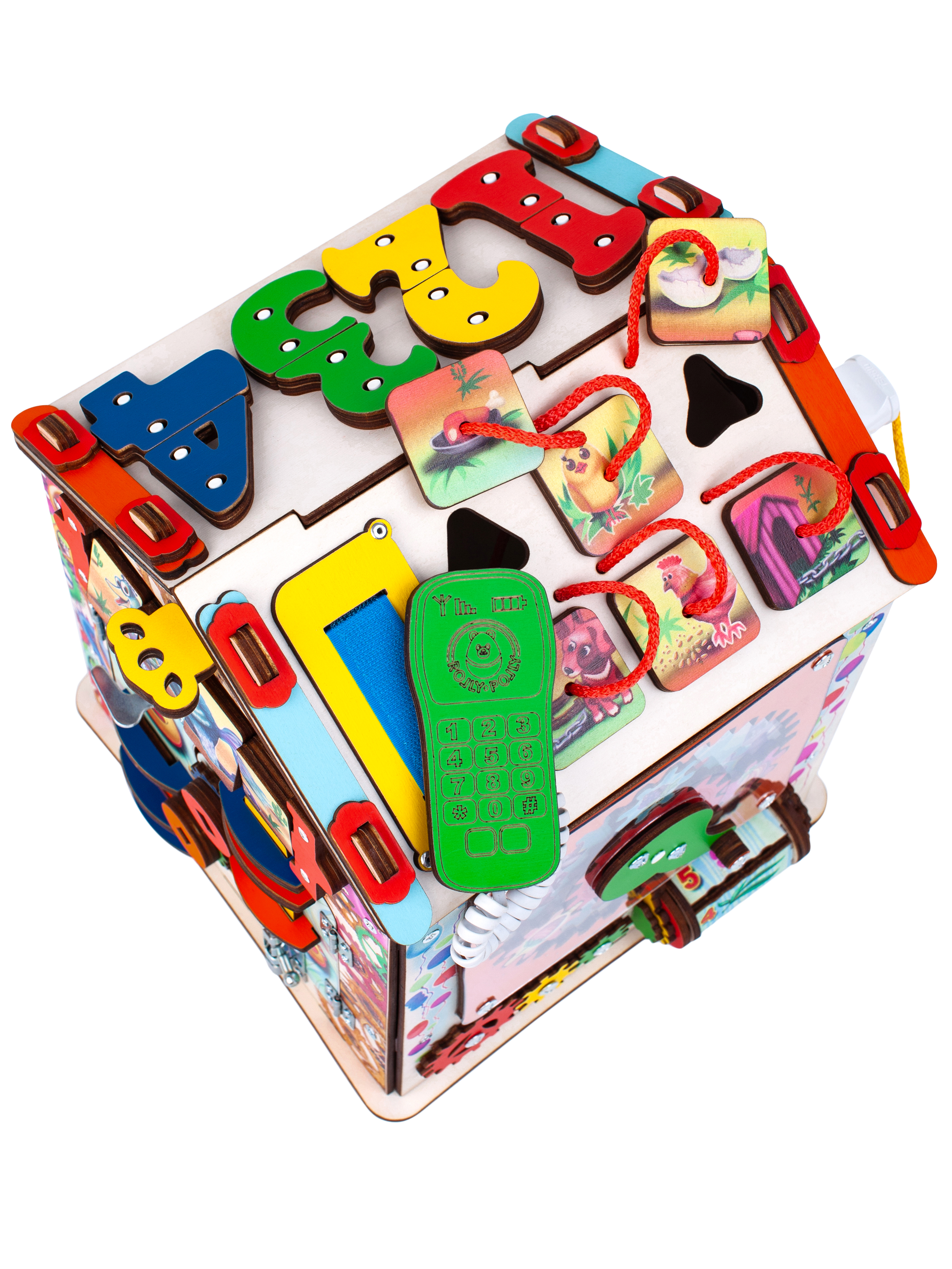 Игрушка Jolly Kids бизиборд Смайлик - фото 8
