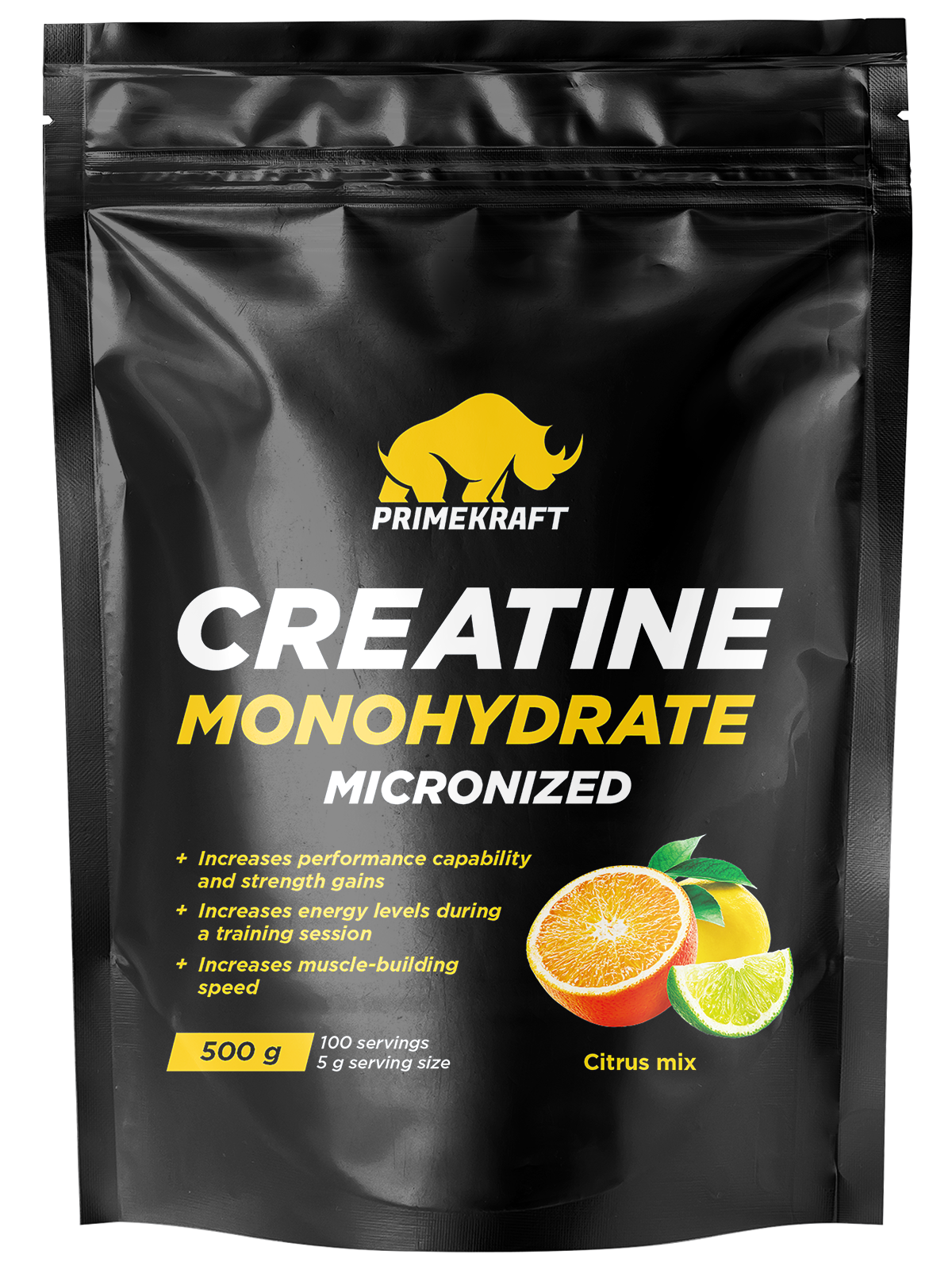 Креатин Creatine Monohydrate Prime Kraft Цитрусовый микс 500 г - фото 6