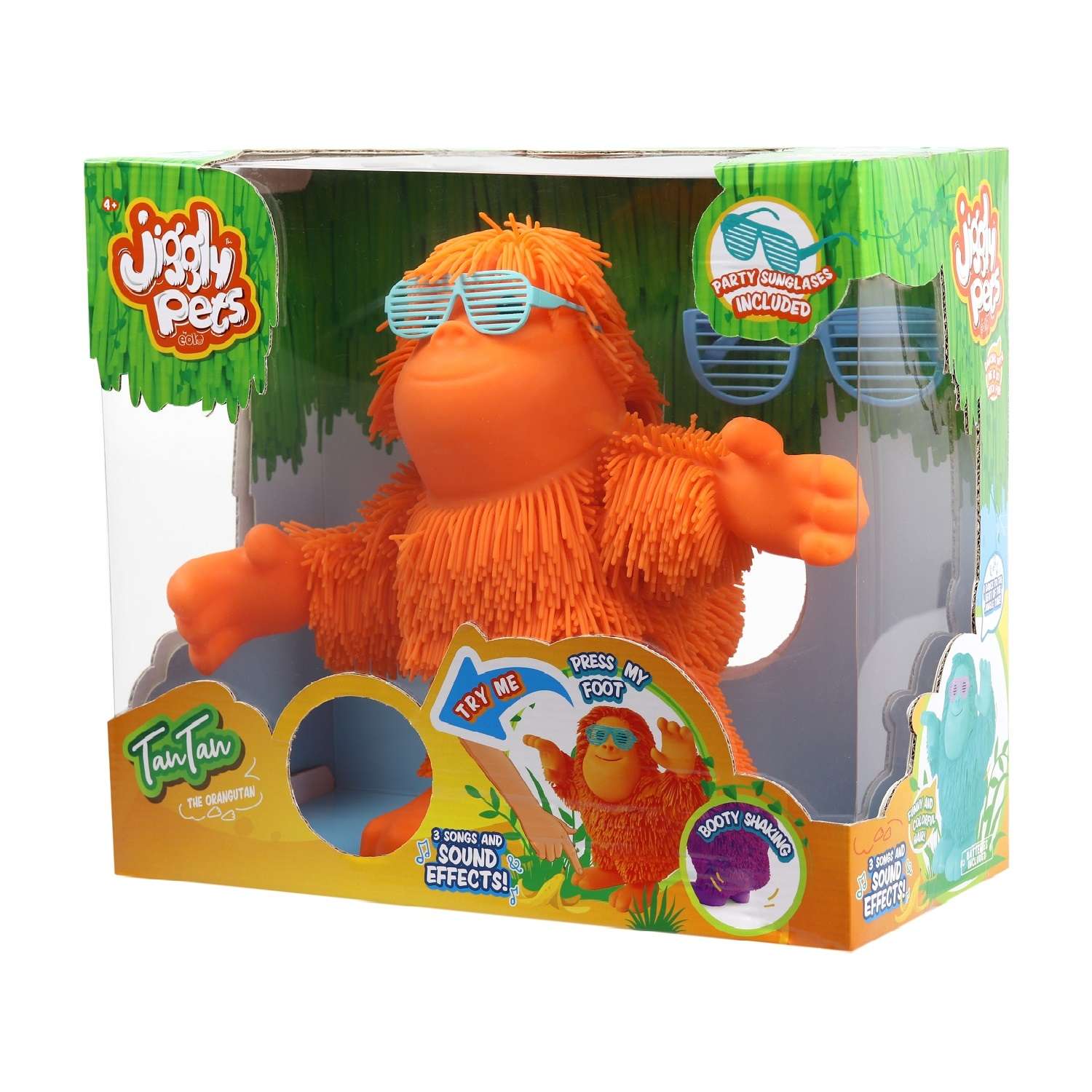 Игрушка мягкая Jiggly Pets обезьянка 25 см - фото 6