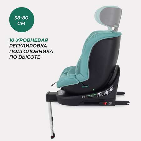 Автокресло MOWbaby STAGE Green Isofix 0+/1/2/3 (0-36 кг)