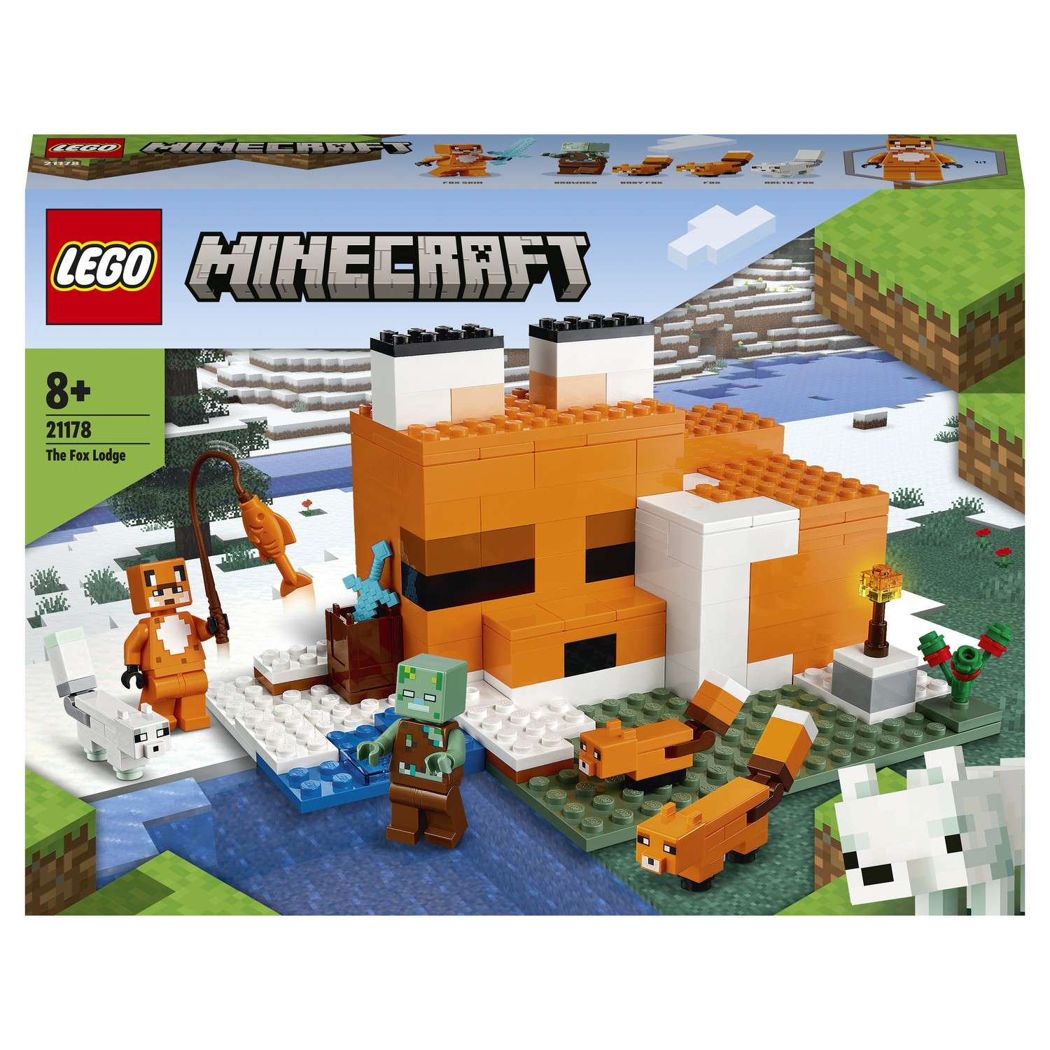 Конструктор LEGO Minecraft Лисья хижина 193 дет. - фото 2
