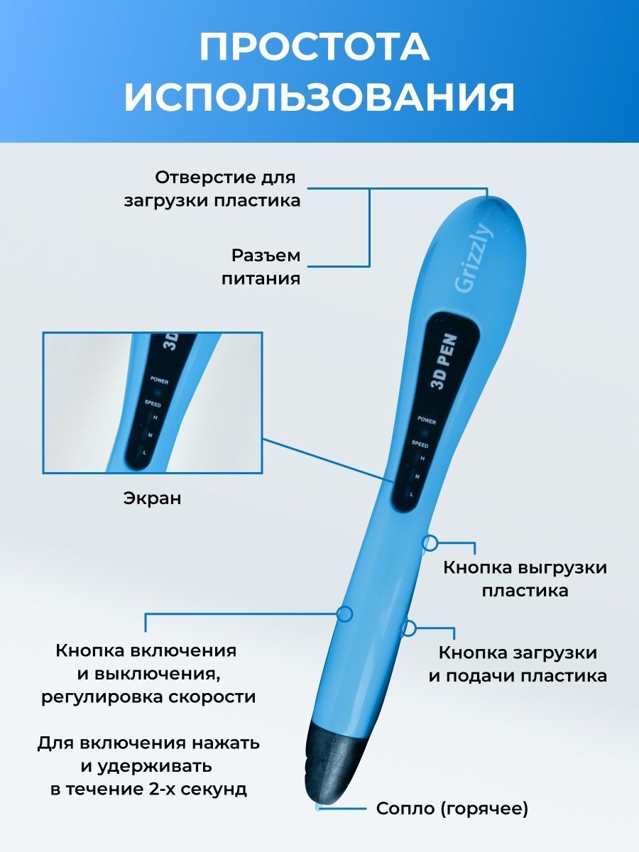 3D ручка ECC Market Grizzly - фото 7