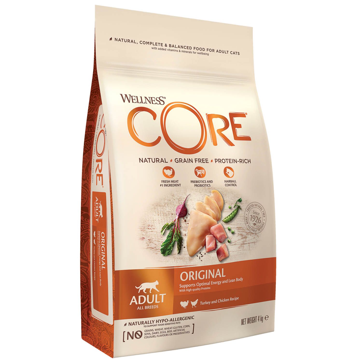 Корм для кошек Wellness CORE взрослых индейка курица 4кг - фото 9