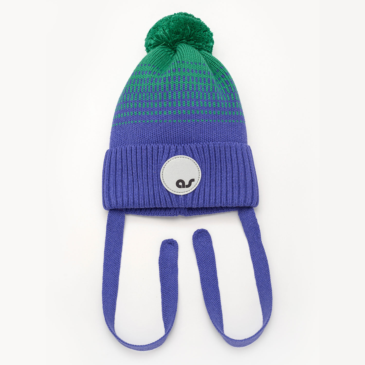 Шапка Artel 01683-32_ультрафиолет/из.зеленый - фото 1