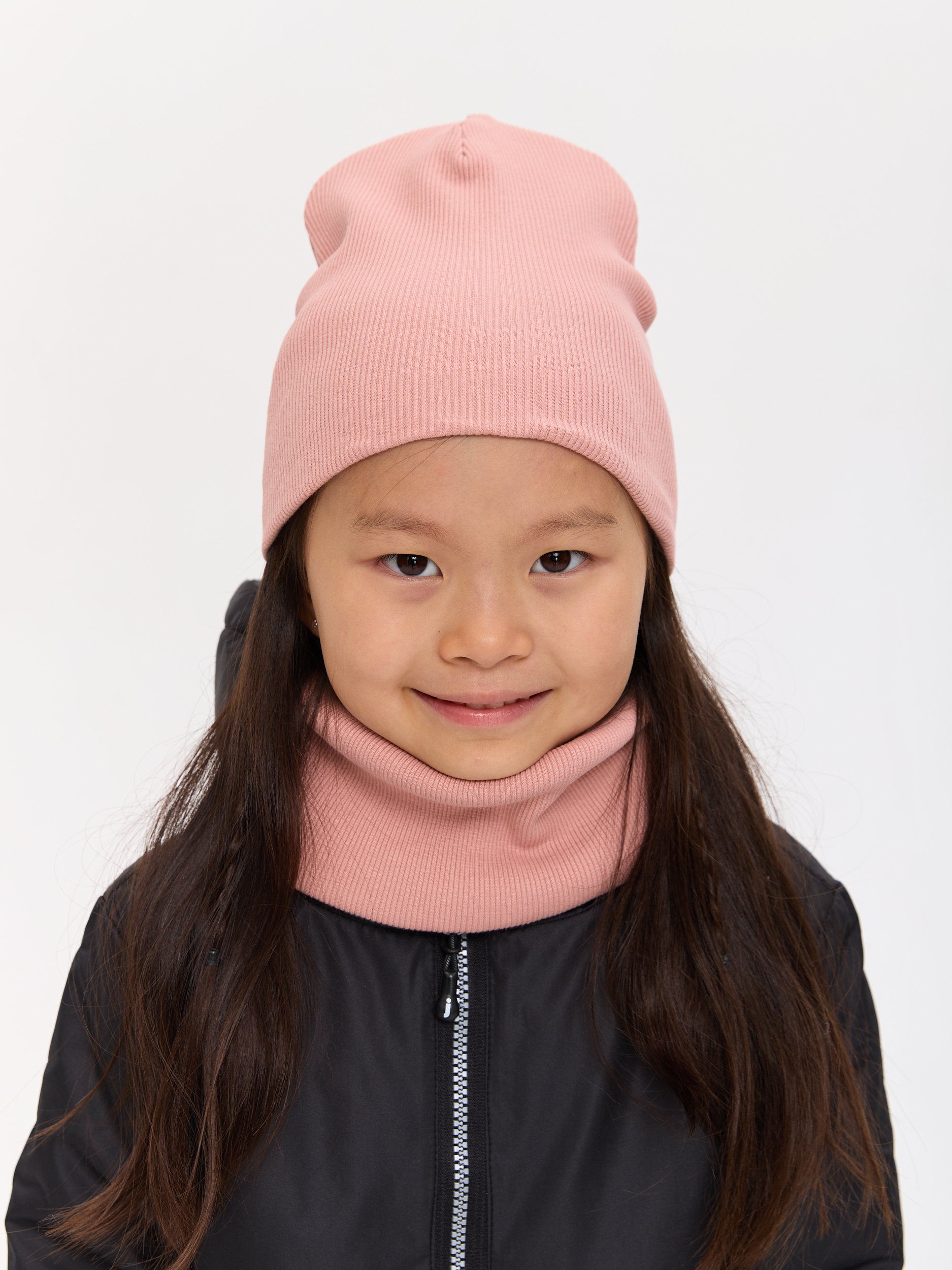 Шапка и снуд Лапушка 0258 пудра - фото 5