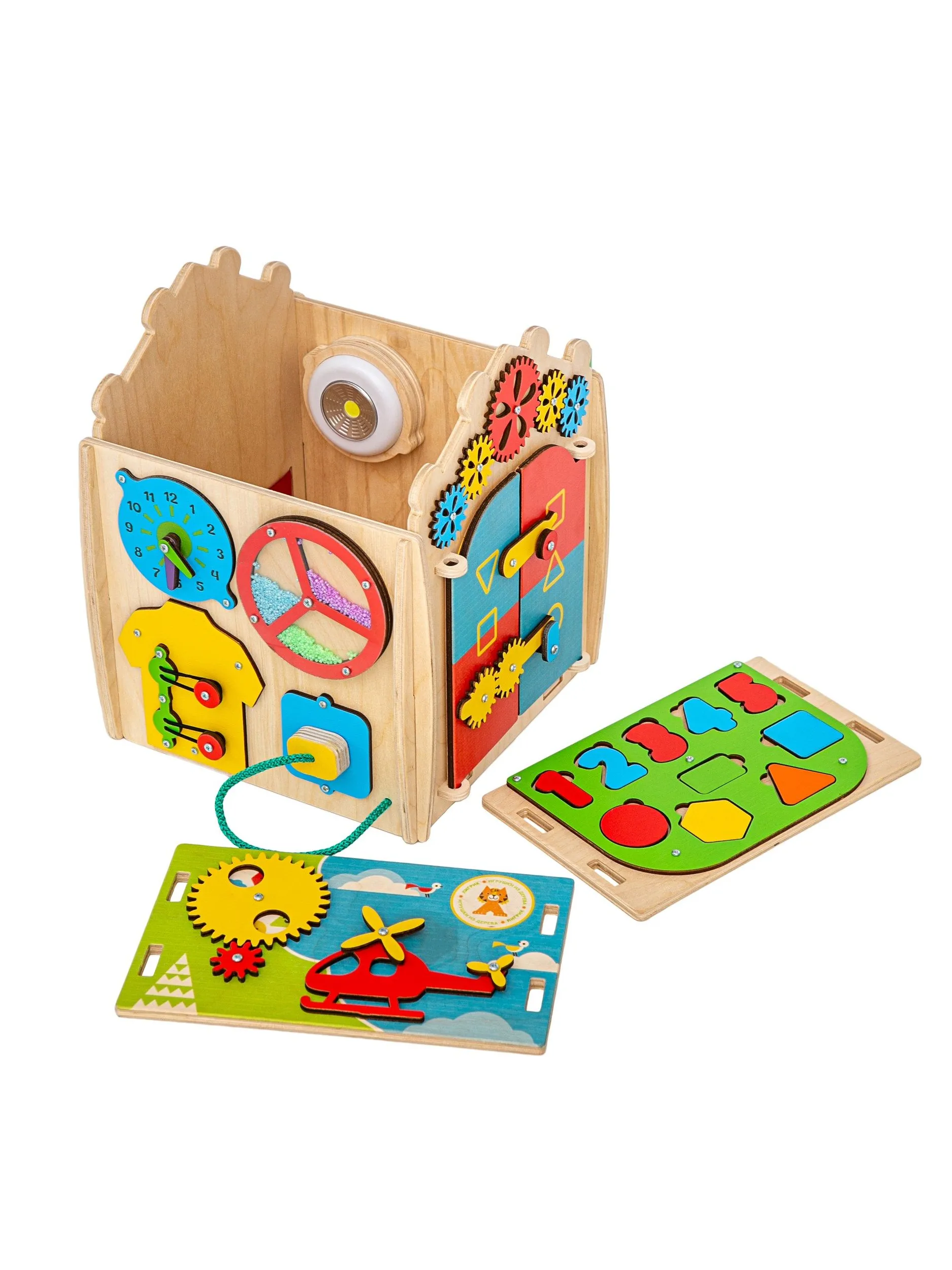 Игрушка Mag Wood бизиборд Кручу-верчу - фото 7