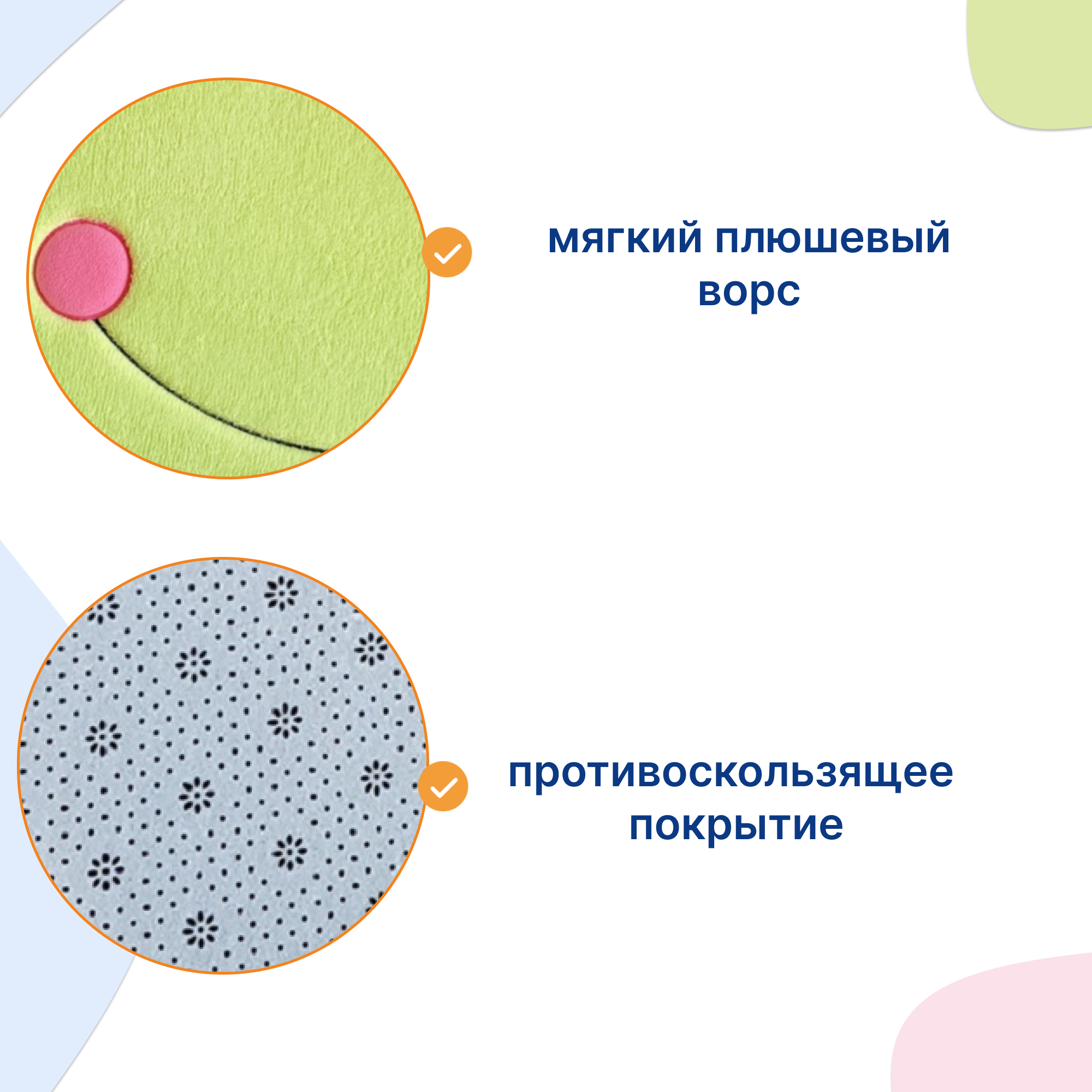 Коврик Uviton мягкий для комнаты и ванной Frog Арт.0205/06 - фото 3