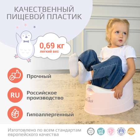 Горшок детский KidWick Гранд фиолетовый с белой крышкой