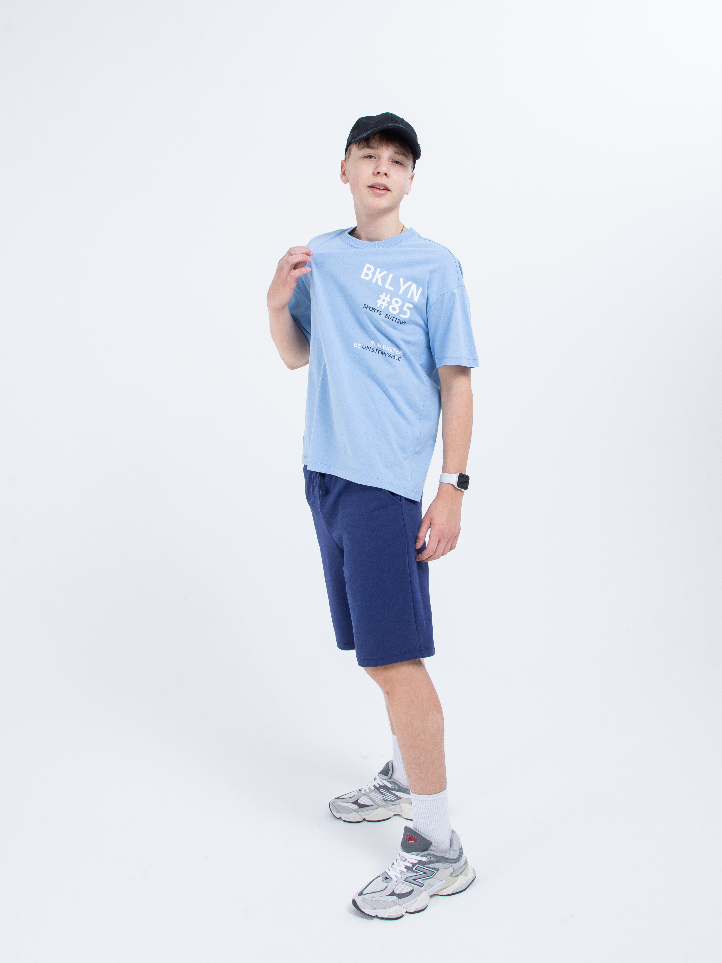 Футболка STELLA MODA 11213_голубой - фото 7