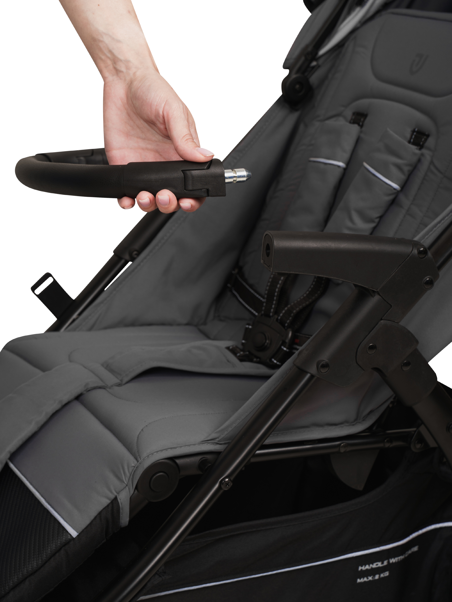 Коляска прогулочная JOVOLA Selena SL, всесезонная серый - фото 27